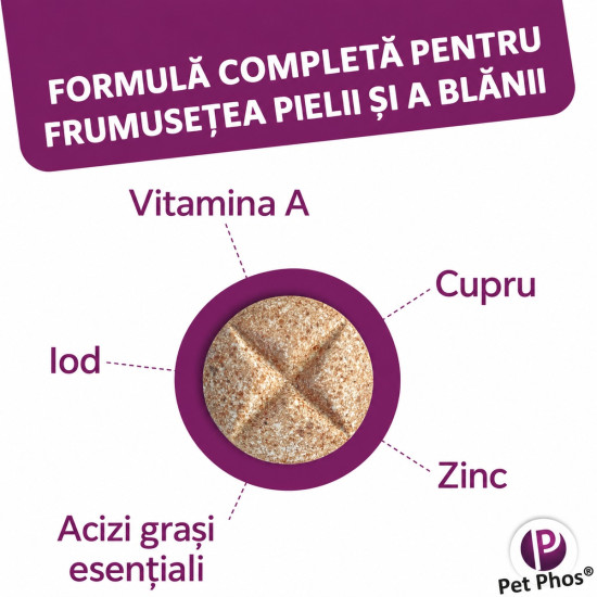 Pet Phos Felin Pelage Ceva - Supliment Pentru Pisici 3x12 Tablete
